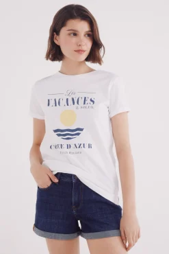 Springfield Camiseta "Vacances Côte d´Azur"