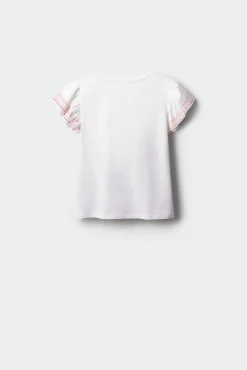 Crianças Springfield Kids Camiseta volantes niña