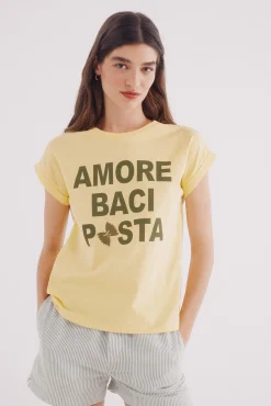 Springfield Camiseta"Amore baci pasta"