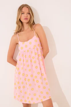 Women'secret Camisón corto tirantes viscosa soles