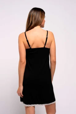 Ohma! Camisón de lactancia con encaje contraste