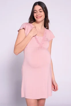 Ohma! Camisón de lactancia con manga corta