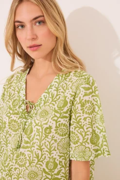Women'secret Camisón floral algodón