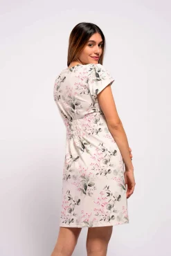 Ohma! Camisón lactancia manga corta de flores