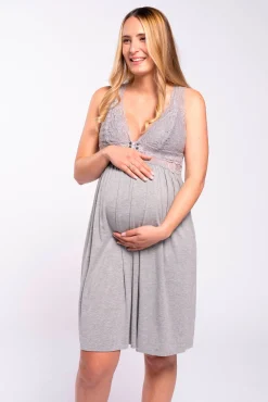Ohma! Camisón lencero con encaje lactancia