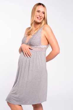 Ohma! Camisón lencero con encaje lactancia