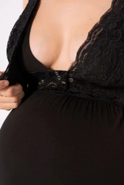 Ohma! Camisón lencero de lactancia con encaje