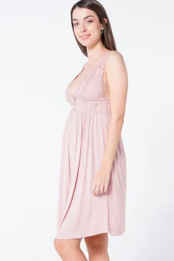Ohma! Camisón lencero de lactancia con encaje