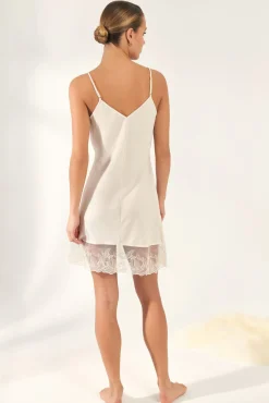 Promise Camisón Lencero Satén Y Encaje