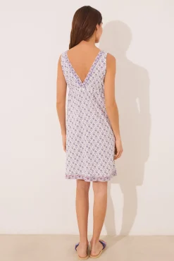 Women'secret Camisón midi 100% algodón geométrico