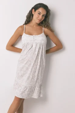 Women'secret Camisón midi "maternity" algodón floral