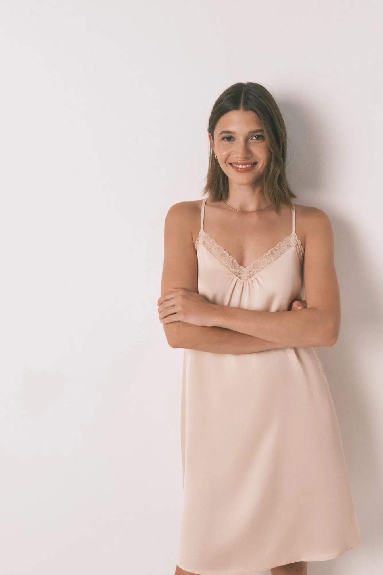 Women'secret Camisón satén encaje