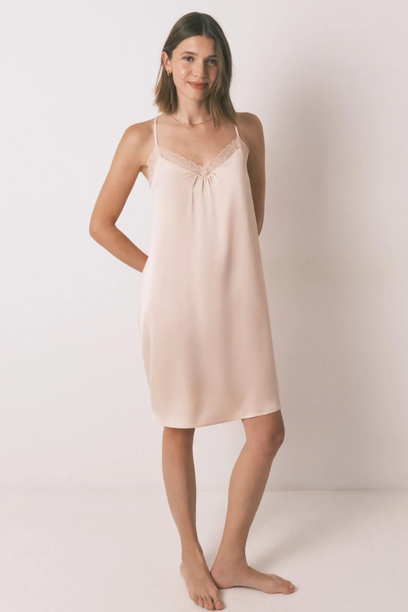 Women'secret Camisón satén encaje