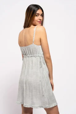 Ohma! Camisón tirantes estampado vichy lactancia