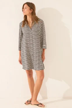 Women'secret Camisola corta estampado zig zag