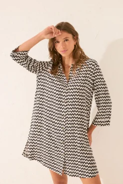 Women'secret Camisola corta estampado zig zag