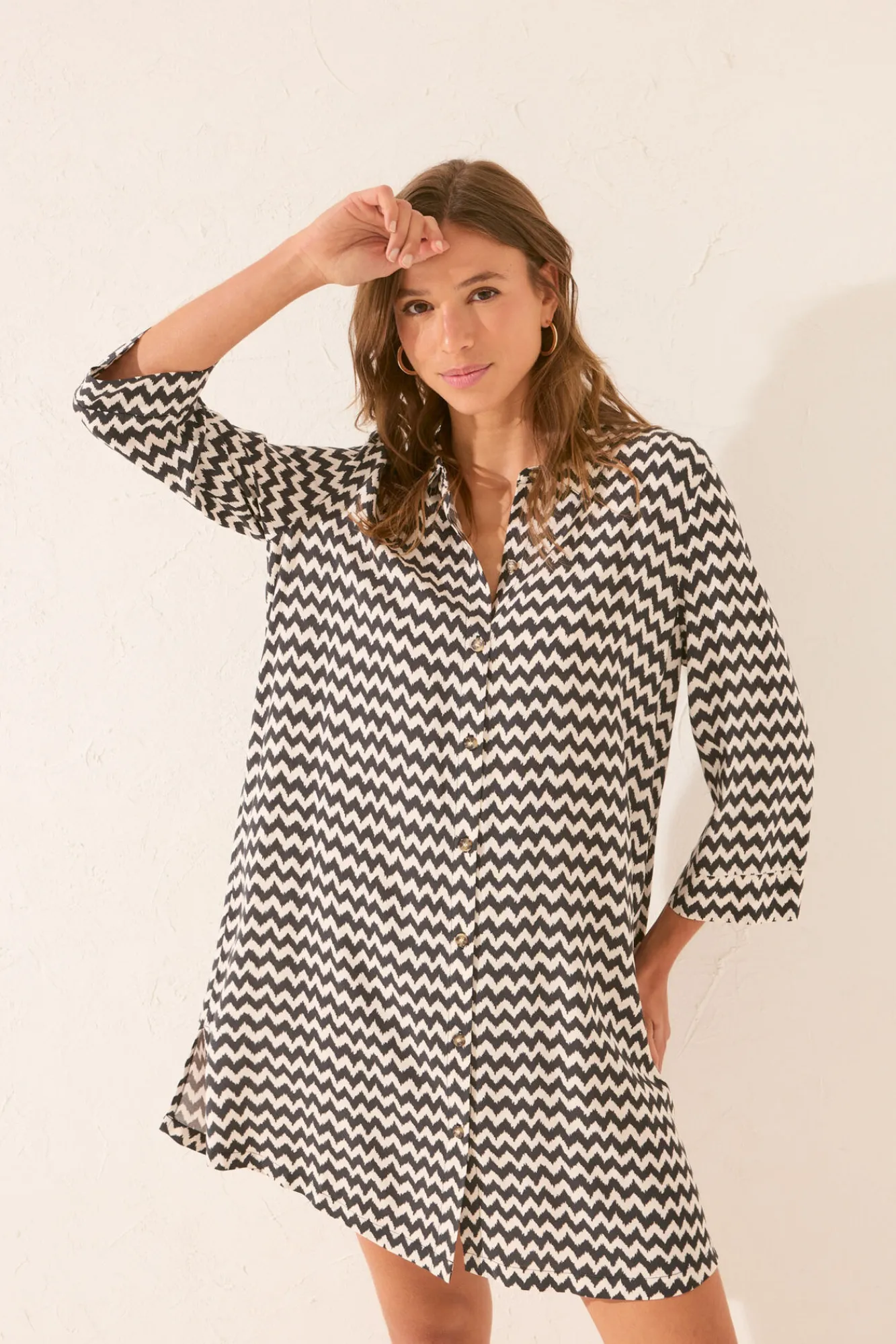 Women'secret Camisola corta estampado zig zag