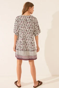 Women'secret Camisola midi estampado hojas