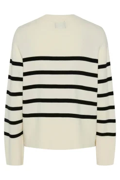 Pieces Cardigan fino de rayas