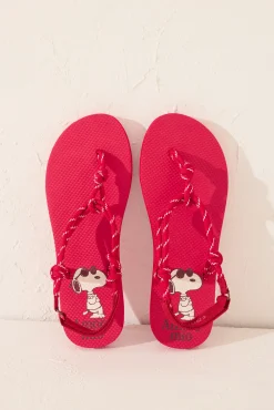 Women'secret Chanclas cuerda Snoopy