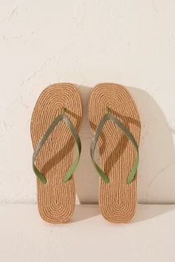 Women'secret Chanclas plataforma efecto rafia