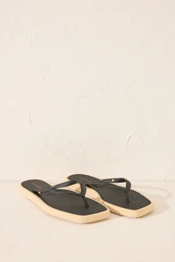 Women'secret Chanclas punta cuadrada serpiente