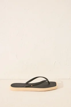 Women'secret Chanclas punta cuadrada serpiente