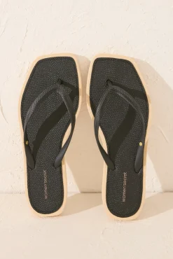 Women'secret Chanclas punta cuadrada serpiente
