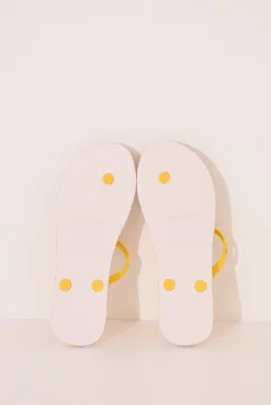 Women'secret Chanclas SmileyWorld® tiras amarillas