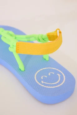 Women'secret Chanclas SmileyWorld® tiras cuerda verde