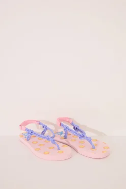 Women'secret Chanclas tiras morado y Snoopy