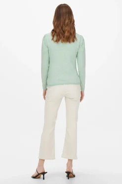 Only Maternity Chaqueta de punto premamá color verde claro.