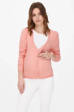 Only Maternity Chaqueta de punto premamá color claro.