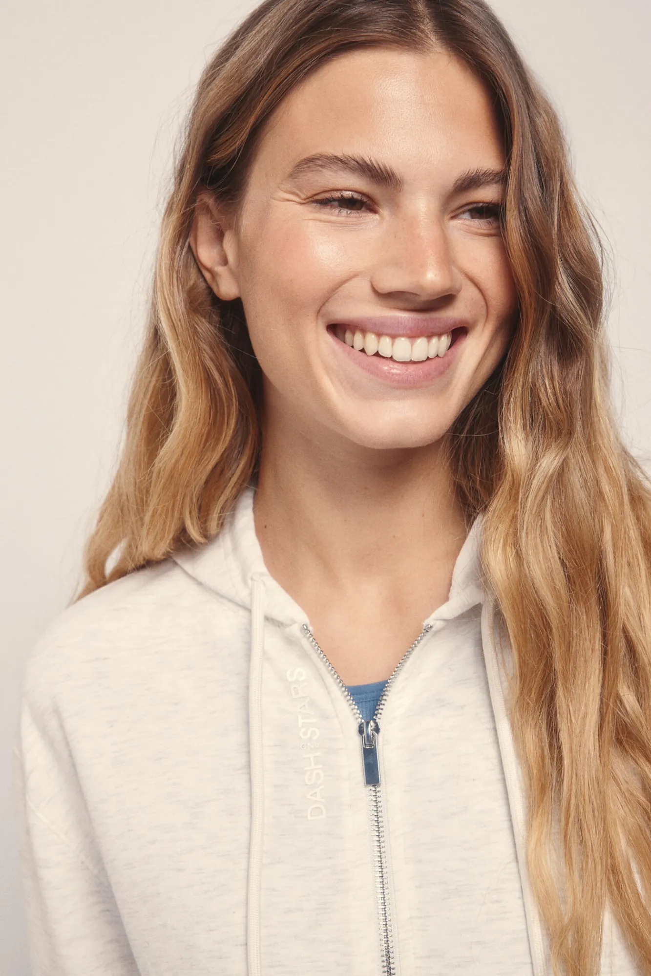 Dash and Stars Chaqueta modal tacto suave gris