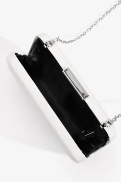 Vilanova Clutch efecto piel rectangular