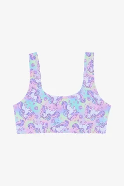 Crianças Penti Conjunto de bikini floral volante