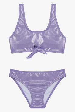 Crianças Penti Conjunto de bikini morado