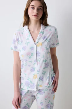 Penti Conjunto de pijama camisero largo flores