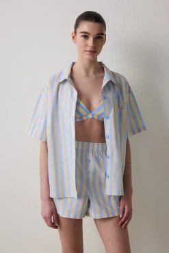 Penti Conjunto de pijama camisero corto rayas