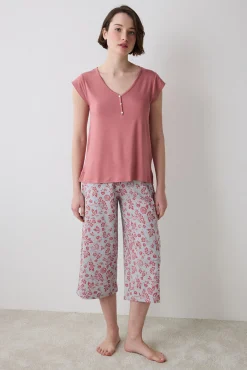 Penti Conjunto de pijama capri print flores