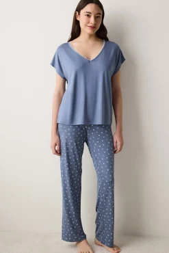 Penti Conjunto de pijama largo flores