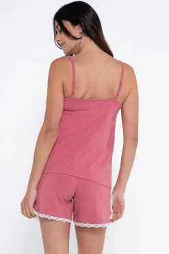 Ohma! Conjunto de pijama premamá estampado topos