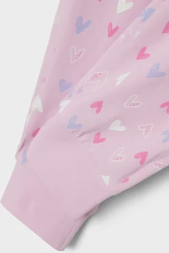 Crianças Name it Conjunto pijama corazones niña