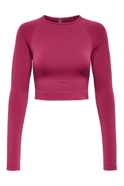 Only Play Crop top deportivo manga larga