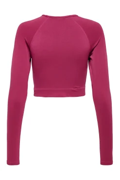 Only Play Crop top deportivo manga larga