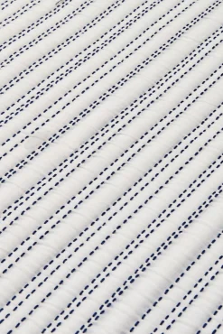 Textura Edredón liso reversible pespuntes