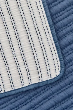 Textura Edredón liso reversible pespuntes
