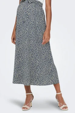 Only Maternity Falda midi estampado floral premamá