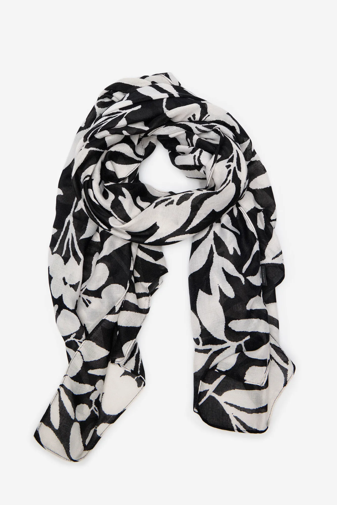 Cortefiel Fular floral bicolor