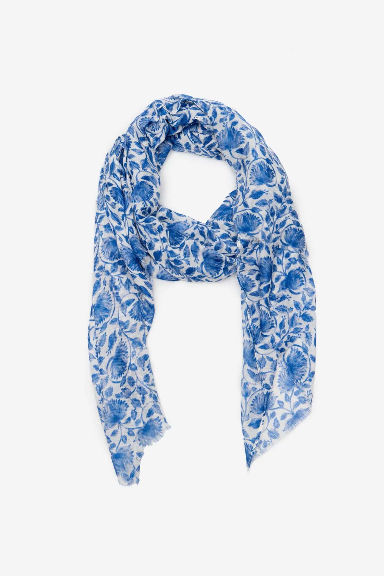 Cortefiel Fular floral bicolor